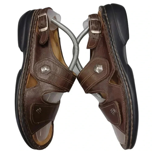 COPY -  Finn Comfort Germany Gomera Cognac Sandals Size 37 - Picture 3 of 7
